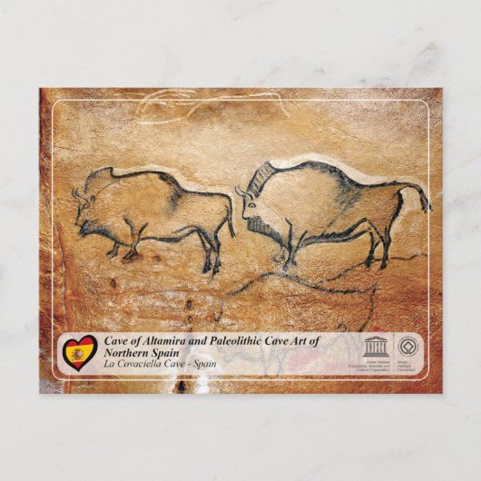 UNESCO Werelderfgoed - Grot La Covaciella Briefkaart (Voorkant)