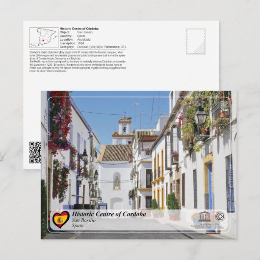 UNESCO Werelderfgoed - San Basilio, Cordoba Briefkaart (Voorkant / Achterkant)
