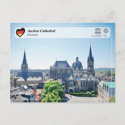 UNESCO WHS - Aachen Cathedral Briefkaart (Voorkant)