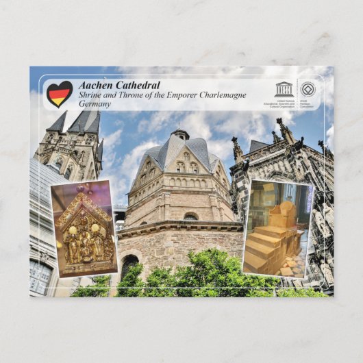 UNESCO WHS - Aachen Cathedral Briefkaart (Voorkant)