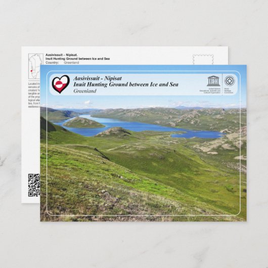 UNESCO WHS - Aasivissuit - Nipisat Briefkaart (Voorkant / Achterkant)