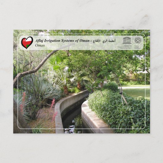 UNESCO WHS - Aflaj Irrigatiesystemen of Oman Briefkaart (Voorkant)