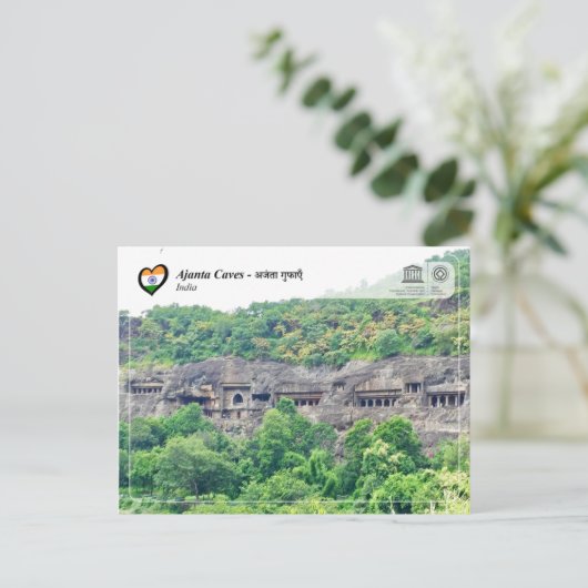 UNESCO WHS - Ajanta Caves Briefkaart (Staand voorkant)