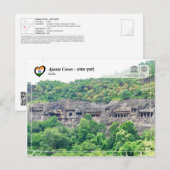 UNESCO WHS - Ajanta Caves Briefkaart (Voorkant / Achterkant)