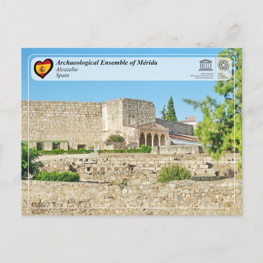 UNESCO WHS - Alcazaba van Mérida Briefkaart (Voorkant)