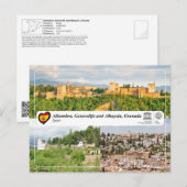 UNESCO WHS - Alhambra, Generalife en Albayzín Briefkaart (Voorkant / Achterkant)