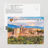 UNESCO WHS - Alhambra, Granada Briefkaart (Voorkant / Achterkant)