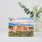 UNESCO WHS - Alhambra, Granada Briefkaart (Staand voorkant)