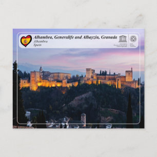 UNESCO WHS - Alhambra, Granada Briefkaart
