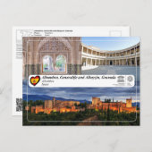 UNESCO WHS - Alhambra, Granada Briefkaart (Voorkant / Achterkant)
