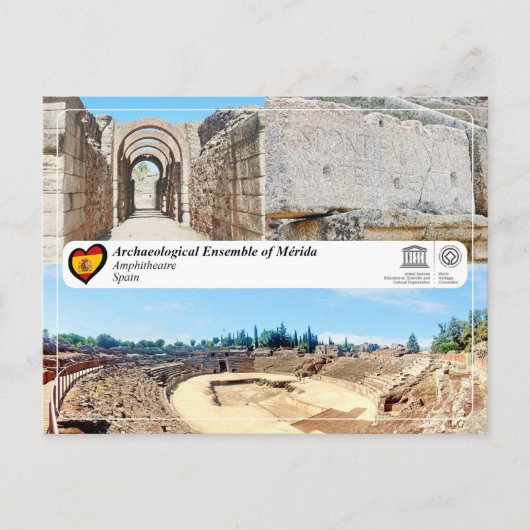 UNESCO WHS - Amphitheater van Mérida Briefkaart (Voorkant)