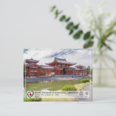 UNESCO WHS - Ancient Kyoto - Byodo-in - 平 等 院 Briefkaart (Staand voorkant)