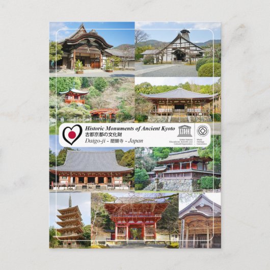 UNESCO WHS - Ancient Kyoto - Daigo-ji - 醍 醐 寺 Briefkaart (Voorkant)