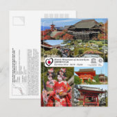 UNESCO WHS - Ancient Kyoto - Kiyomizu-dera - 清 水 寺 Briefkaart (Voorkant / Achterkant)