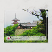 UNESCO WHS - Ancient Kyoto - Kiyomizu-dera - 清 水 寺 Briefkaart (Voorkant)