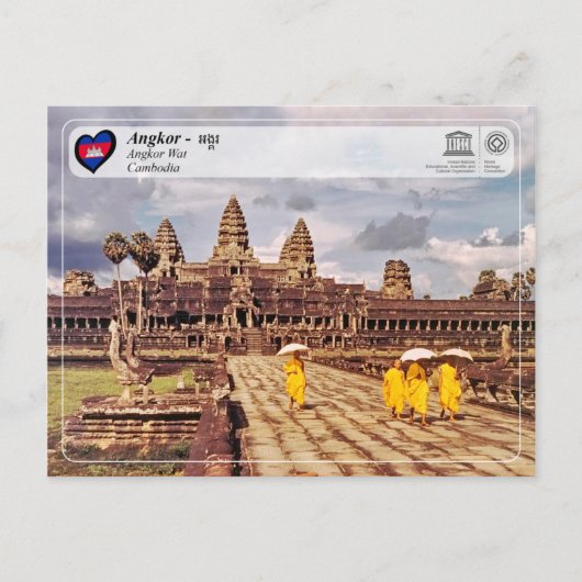 UNESCO WHS - Angkor - Angkor Wat Briefkaart (Voorkant)
