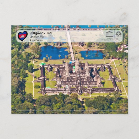 UNESCO WHS - Angkor - Angkor Wat Briefkaart (Voorkant)