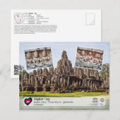 UNESCO WHS - Angkor - Bayon Temple Briefkaart (Voorkant / Achterkant)