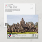 UNESCO WHS - Angkor - Bayon Temple Briefkaart (Voorkant / Achterkant)
