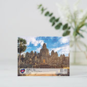 UNESCO WHS - Angkor - Bayon Temple Briefkaart (Staand voorkant)