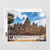 UNESCO WHS - Angkor - Bayon Temple Briefkaart (Voorkant / Achterkant)