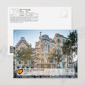 UNESCO WHS - Antoni Gaudí - Casa Batlló Briefkaart (Voorkant / Achterkant)