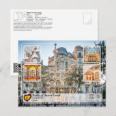 UNESCO WHS - Antoni Gaudí - Casa Batlló Briefkaart (Voorkant / Achterkant)