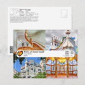 UNESCO WHS - Antoni Gaudí - Casa Batlló Briefkaart (Voorkant / Achterkant)