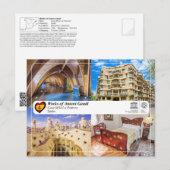 UNESCO WHS - Antoni Gaudí - Casa Milà La Pedrera Briefkaart (Voorkant / Achterkant)
