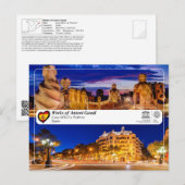 UNESCO WHS - Antoni Gaudí - Casa Milà La Pedrera Briefkaart (Voorkant / Achterkant)