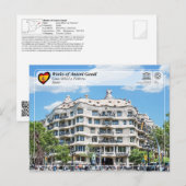 UNESCO WHS - Antoni Gaudí - Casa Milà La Pedrera Briefkaart (Voorkant / Achterkant)