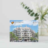 UNESCO WHS - Antoni Gaudí - Casa Milà La Pedrera Briefkaart (Staand voorkant)
