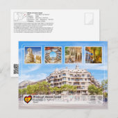 UNESCO WHS - Antoni Gaudí - Casa Milà La Pedrera Briefkaart (Voorkant / Achterkant)