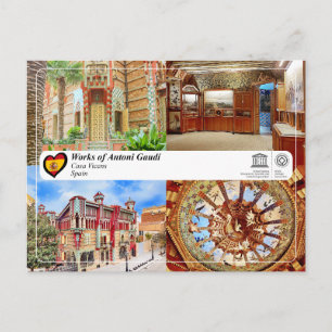 UNESCO WHS - Antoni Gaudí - Casa Vicens Briefkaart