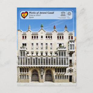 UNESCO WHS - Antoni Gaudí - Palacio Güell Briefkaart