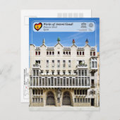UNESCO WHS - Antoni Gaudí - Palacio Güell Briefkaart (Voorkant / Achterkant)