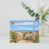 UNESCO WHS - Antoni Gaudí - Park Güell Briefkaart (Staand voorkant)