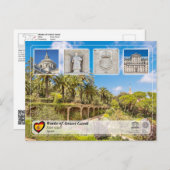UNESCO WHS - Antoni Gaudí - Park Güell Briefkaart (Voorkant / Achterkant)