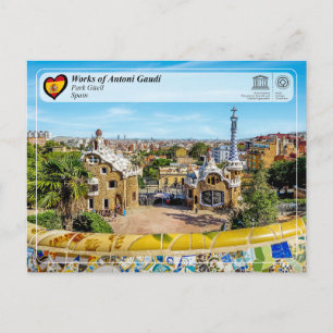 UNESCO WHS - Antoni Gaudí - Park Güell Briefkaart