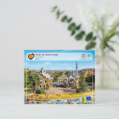 UNESCO WHS - Antoni Gaudí - Park Güell Briefkaart (Staand voorkant)