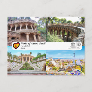 UNESCO WHS - Antoni Gaudí - Park Güell Briefkaart