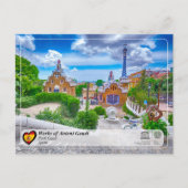 UNESCO WHS - Antoni Gaudí - Park Güell Briefkaart (Voorkant)