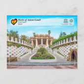 UNESCO WHS - Antoni Gaudí - Park Güell Briefkaart (Voorkant)