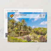 UNESCO WHS - Antoni Gaudí - Park Güell Briefkaart (Voorkant / Achterkant)