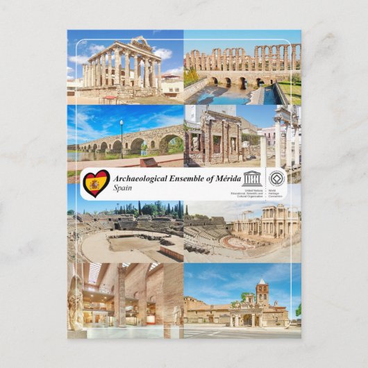 UNESCO WHS - Archeologisch ensemble van Mérida Briefkaart (Voorkant)