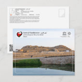 UNESCO WHS - Archeologische site van al-Balid Briefkaart (Voorkant / Achterkant)