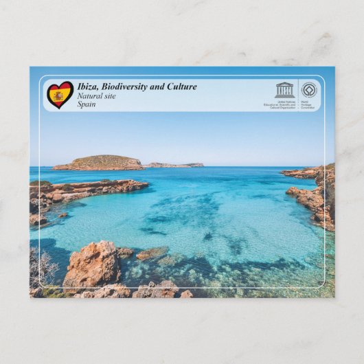 UNESCO WHS - Biodiversiteit van Ibiza/Eivissa Briefkaart (Voorkant)