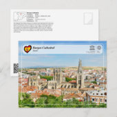 UNESCO WHS, Burgos Kathedraal / Kathedraal de Burg Briefkaart (Voorkant / Achterkant)