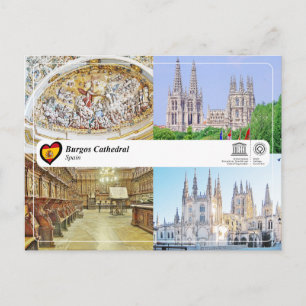 UNESCO WHS, Burgos Kathedraal / Kathedraal de Burg Briefkaart