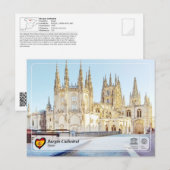 UNESCO WHS, Burgos Kathedraal / Kathedraal de Burg Briefkaart (Voorkant / Achterkant)